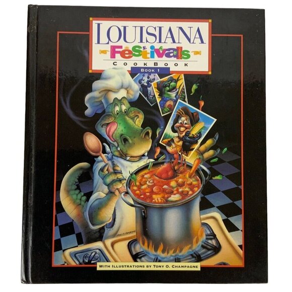 Louisiana Festivals Cookbook Spiral Hardcover 1994 By Lou Ana Gardens - Picture 1 of 14